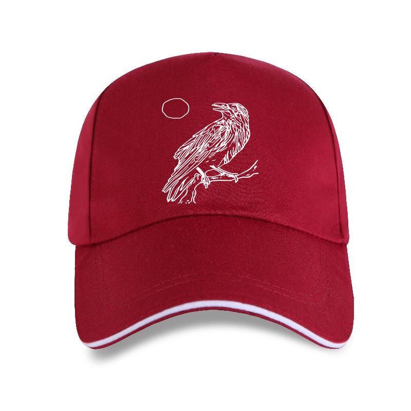 New Designing Vintage Gothic Crow Bird Baseball cap Natural Letters Novelty Adult Gents 2023