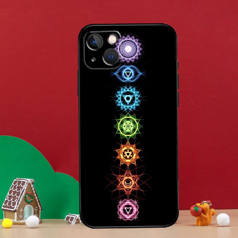 Mandala Chakra Yoga Phone Case For iPhone 16e 11 12 13 14 15 16 Pro Max Mini XS X XR 15 16 Plus Cover Shell