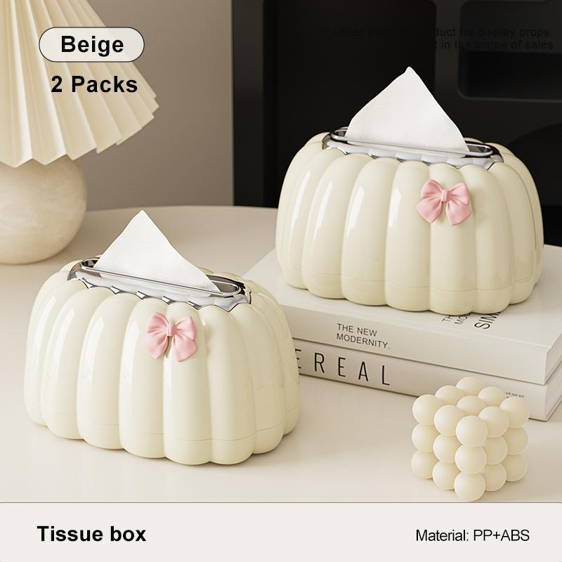 Bedside table storage box Home bedroom living room office coffee table decoration table towels Organize tissue box
