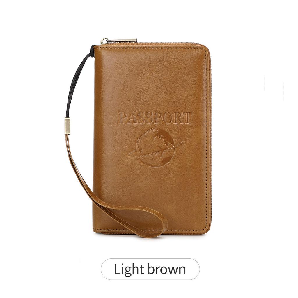 New Long Passport Bag, Multi-function Zipper, Passport Holder, Travel Ticket Storage, ID Bag.