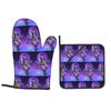 Murder Drones N And Uzi Doorman Oven Mitts and Pot Holder Sets of 2 for Baking Kitchen Cooking BBQ Resistant Non-Slip Gloves