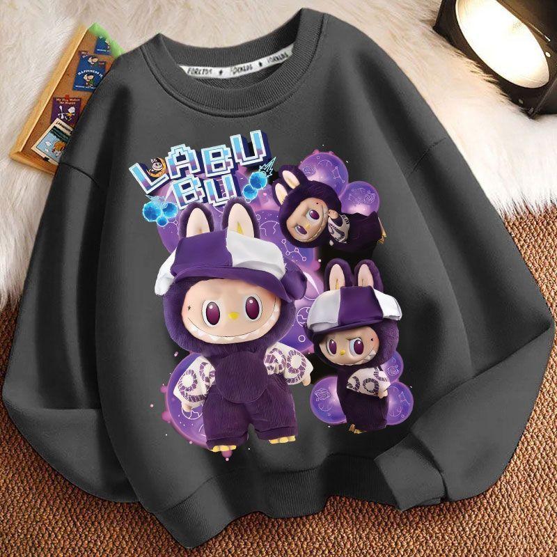 Children's Round-neck Hoodies, Cute Long-sleeved Hoodies for Boys and Girls In Spring and Autumn