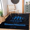 Inter Milan Customizable Name Area Rug Perfect for Study room Game Room Dormitory Balcony Anti-slip Rug Office home decor Best for Christmas