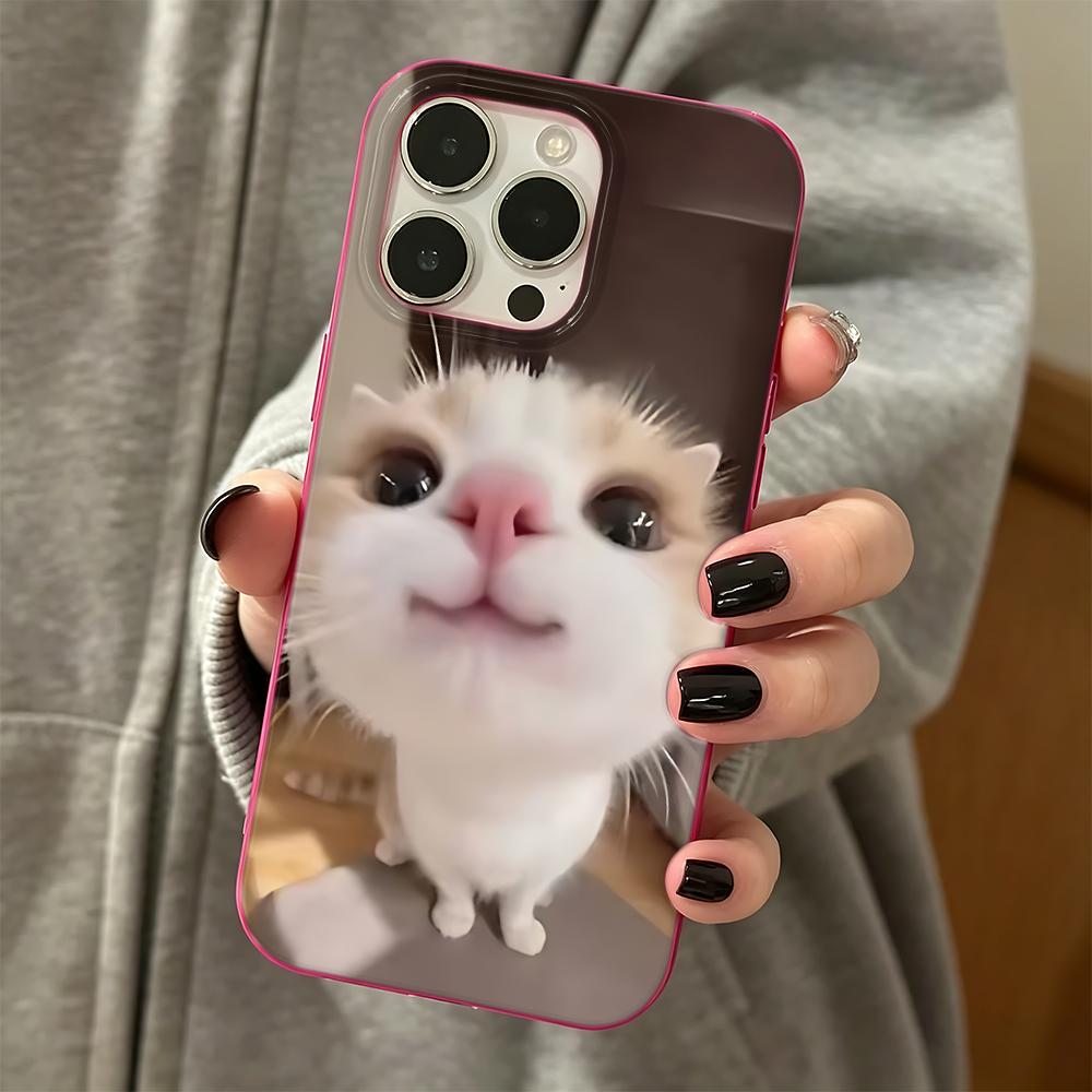 Phone Case For Iphone 13 15 Plus 11 Pro Max 16 17 Air 12 14 Cute Cute Kitten Flexible Shockproof Scratch Resistant Cover