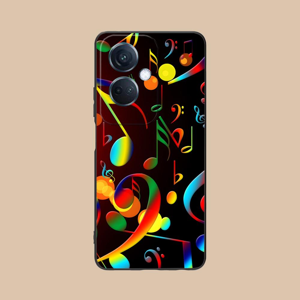Musical Note Staff Mobile Phone Case for OPPO Find X9 X8 X7 X6 X5 X3 X2 Plus S Pro Ultra Lite Colorful Printing Cover Smartphone