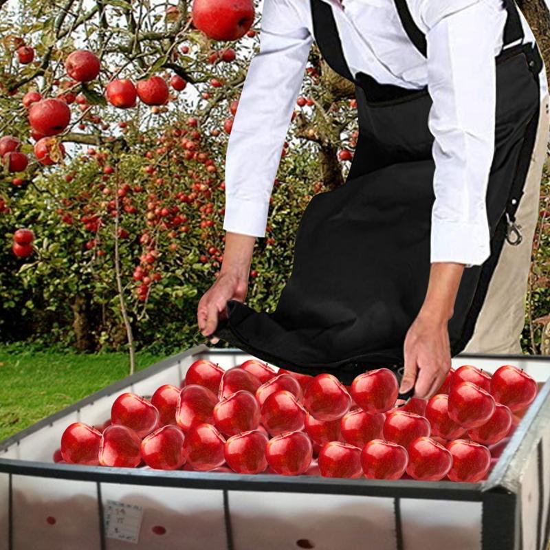 Large Fruit Picking Bag Adjustable Harvest Garden Apron Storage Pouch for Outdoor Orchard, Farm, Garden Easy to Use