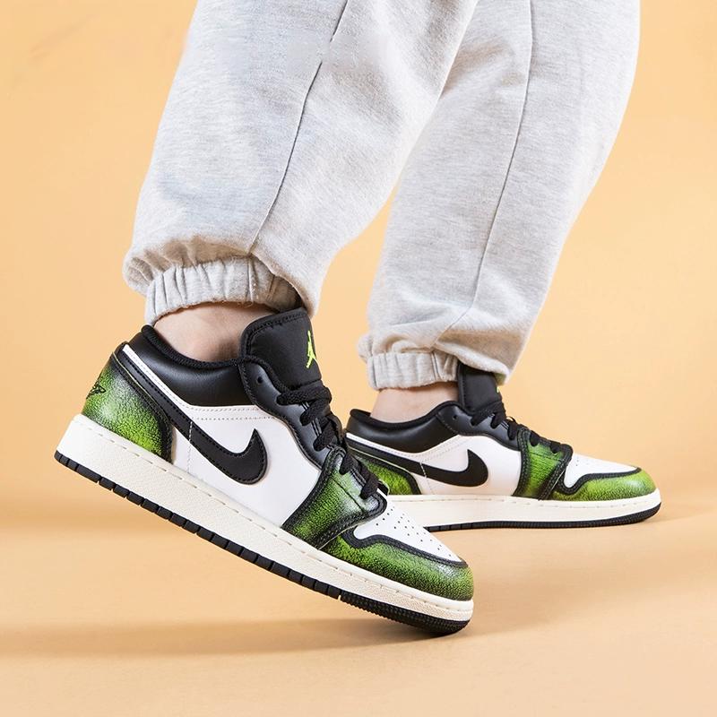 Jordan 1 Low Wear Away Electric Green GS DO8244-003