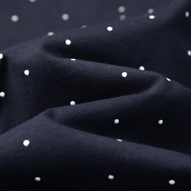 Women's Polka Dot & Stripe Spliced T-Shirt