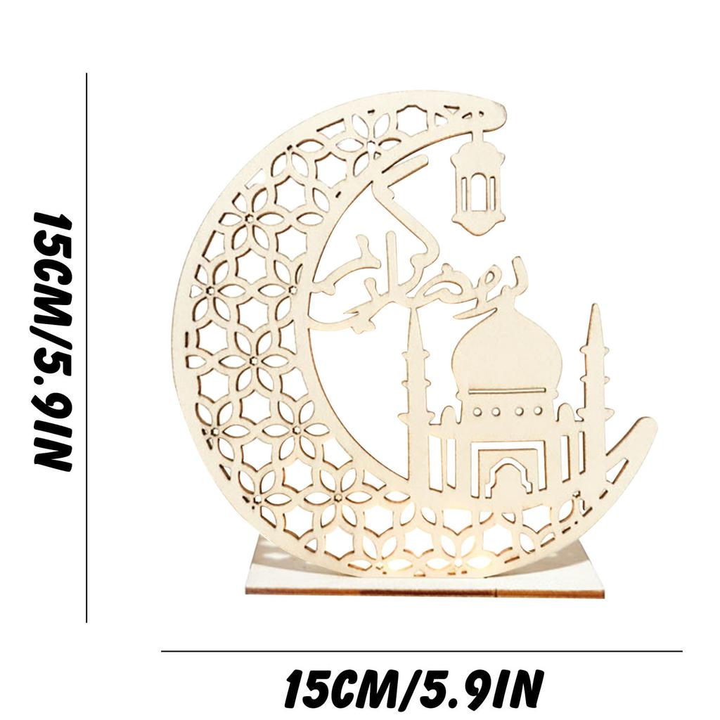 Muslim Ledeid Mubarak Wooden Gifts Can Be DIY Decoration For Eid Al Fitr