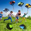 Funny Outdoor Kids Hand Throwing Parachute Toy  Game with Mini Soldier Toys for Children Fly Parachute Sport Educational Games