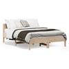 VidaXL Bed Frame with Headboard 140x190 Cm Solid Pine Wood 842602