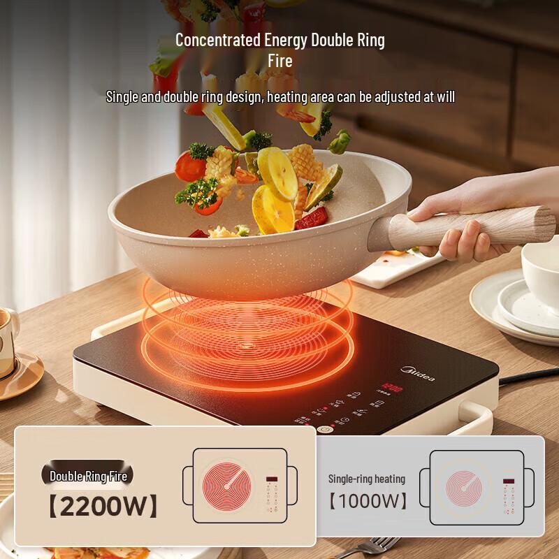 Midea 2200W Multi-function Electric Ceramic Stove CN plug (adapter included)