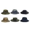 Sun Hat Snap Closure Wide Brim Multipurpose Camouflage Bucket Boonie Hat for Hunting