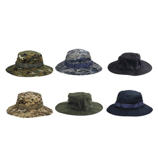 Sun Hat Snap Closure Wide Brim Multipurpose Camouflage Bucket Boonie Hat for Hunting