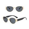 New Children's Cat Eye Sunglasses UV Protection Cute Boys and Girls Color Blocked Cartoon Outdoor Sunscreen Sun Glasses