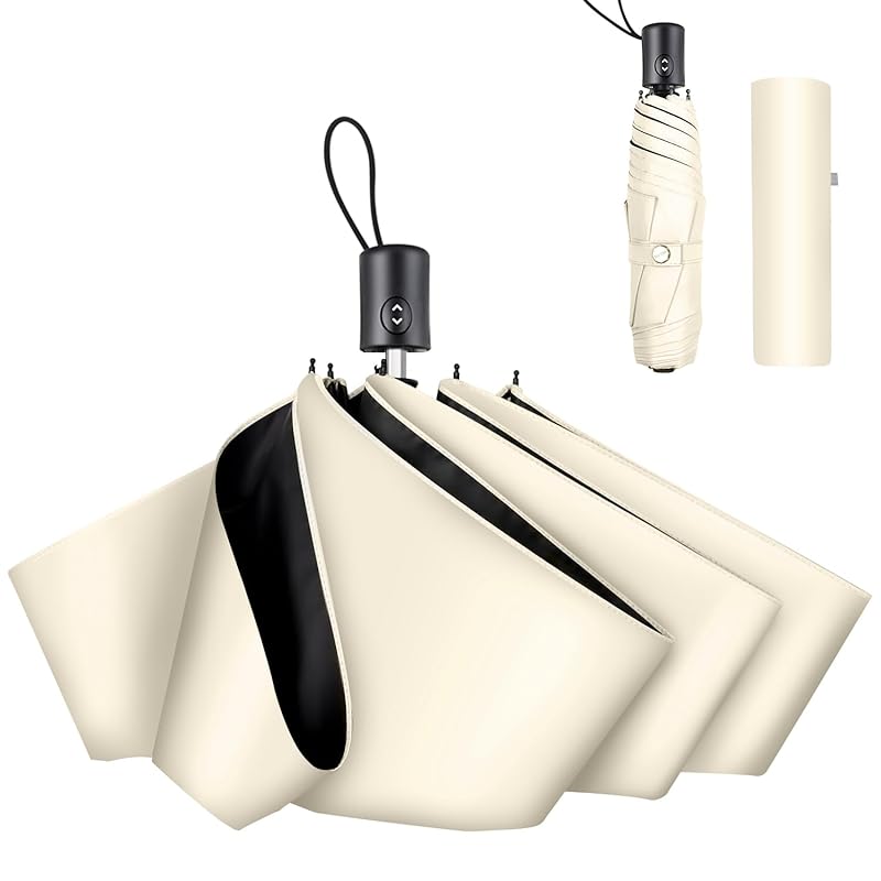 

parasol [ super lightweight JIS certified 99.99% shading rate] folding parasol UV cut shading heat shield 6 bones folding one touch automatic