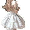 2026 Women's Summer Floral Princess Dress with Puff Sleeves & Cinched Waist