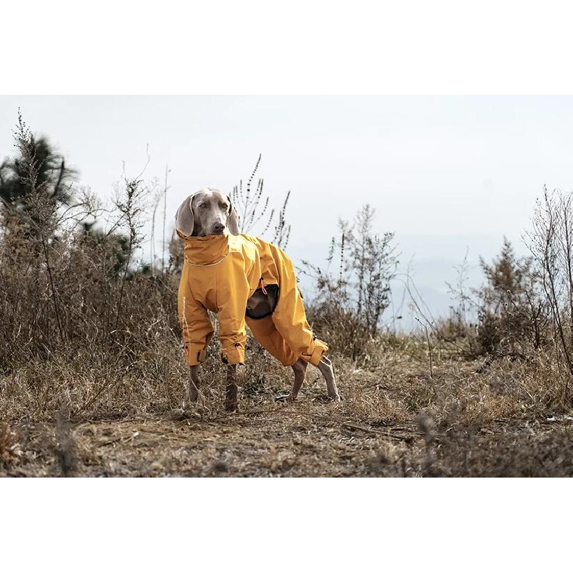 Large Dog Waterproof Winter Jumpsuit – Full Coverage Outdoor Windproof Reflective Dog Coat with Fleece Lining