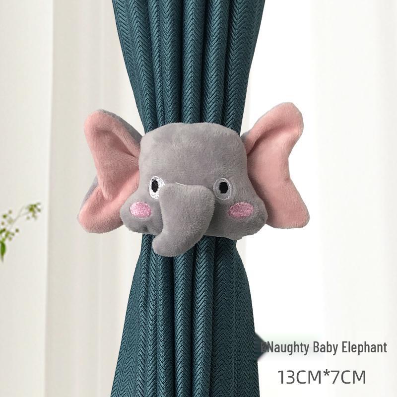 Kreskówkowe pluszowe podwiązki do zasłon do pokojów dziecięcych