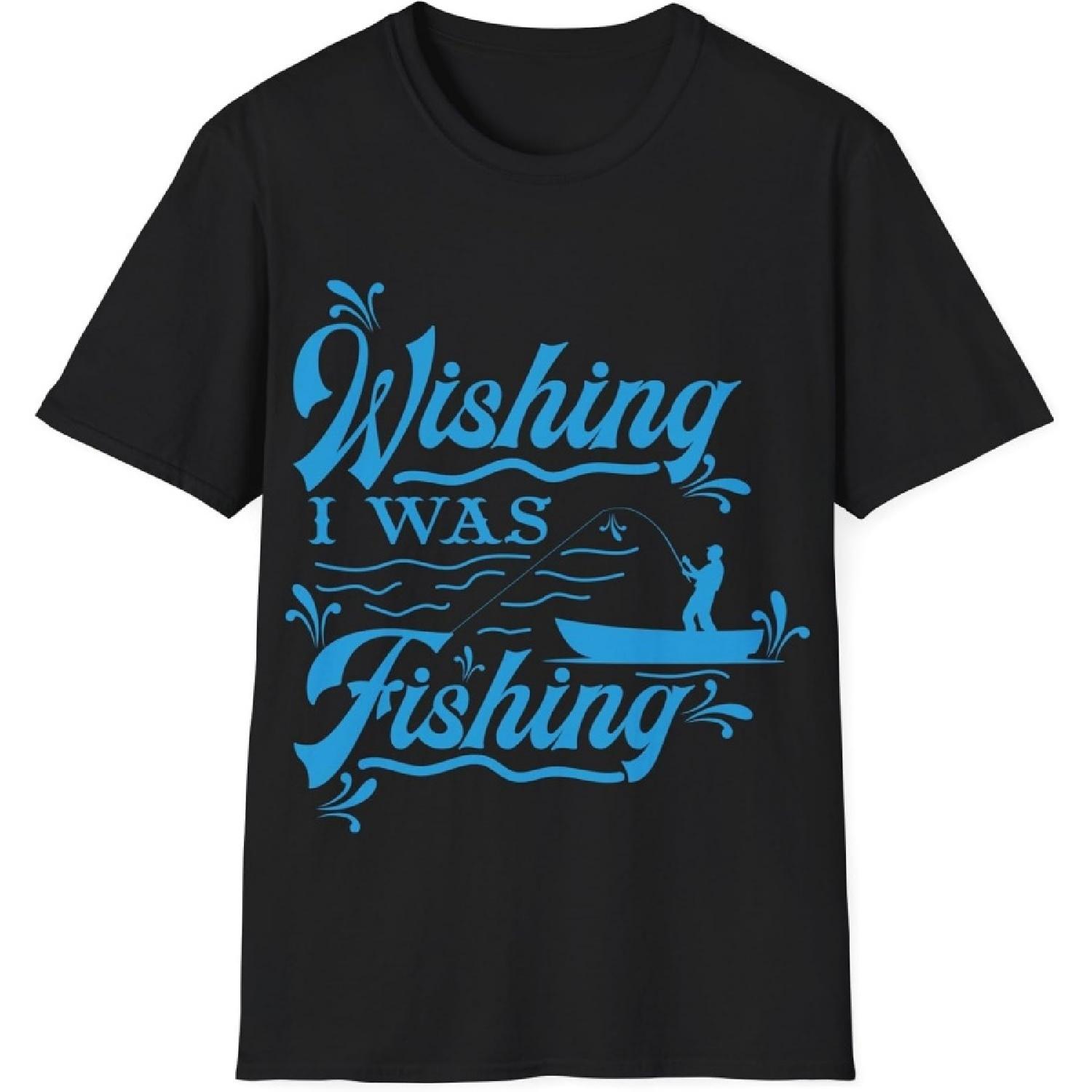 

Wishing I was Fishing Reel Hook Catching Fish Fishing spot Freshwater Saltwater Unisex Heavy Cotton T-Shirt XXXXXL різнокольоровий
