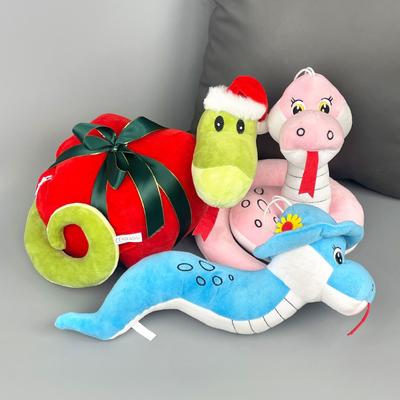 Merry Christmas and Happy Chinese Year of the Snake Plush Toy