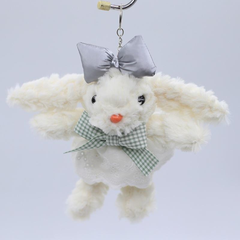 Looping Ears Rabbit Plush Toy Dolls School Bag Hanging Decoration Keychain Rabbit Plush Hanging