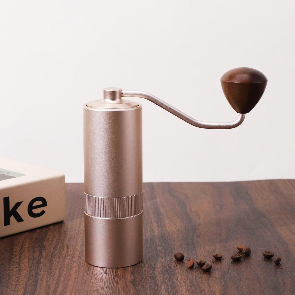 Portable Stainless Steel Manual Coffee Grinder with Hand Crank