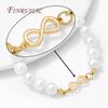 18K Gold Plated Connectors For Jewelry,Brass 8 Shape Connectors For Bracelets Making Accessories,DIY Necklaces Findings