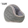 Soft Plush Ear Covers Winter Muffs for Women Men, Foldable Earmuffs with Thickened Protection Cover Lining, Knit Thermal Warmers Outdoor Sports