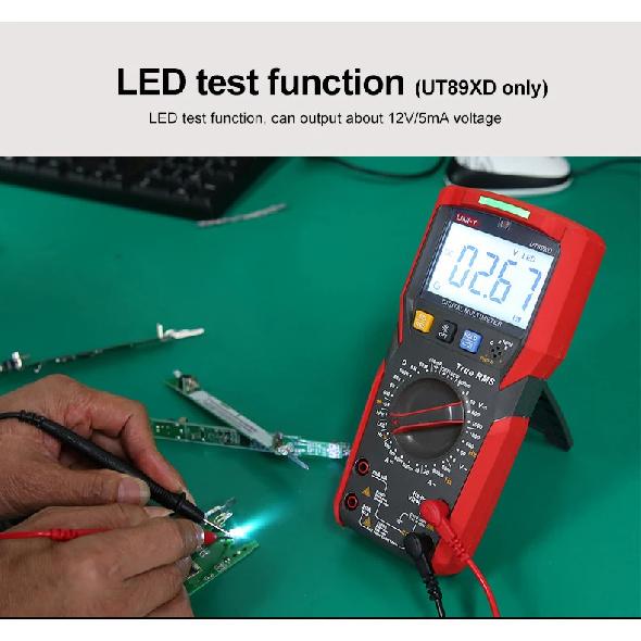 UNI-T UT89X UT89XD RMS Multimeter Digital Professional Electrical Tester NCV Diode Temperature Triode Capacitance Meter