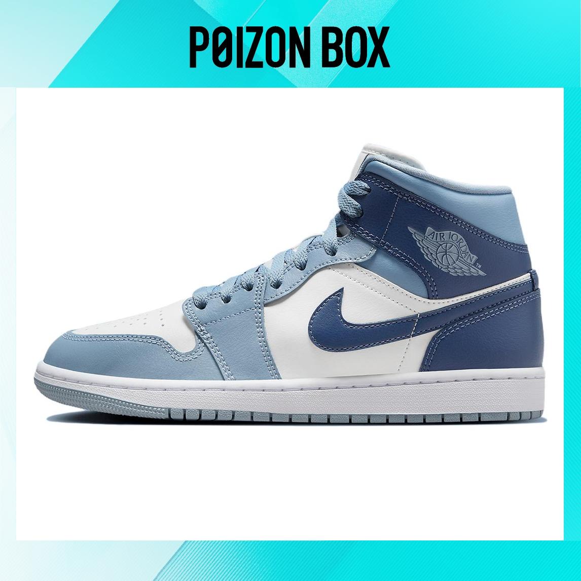 

кроссовки Air Jordan 1 Mid Sail Diffused Blue Women s BQ6472-140
