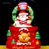 Light-Up Rotating Santa Crystal Music Box - Perfect Christmas Gift for Kids & Couples