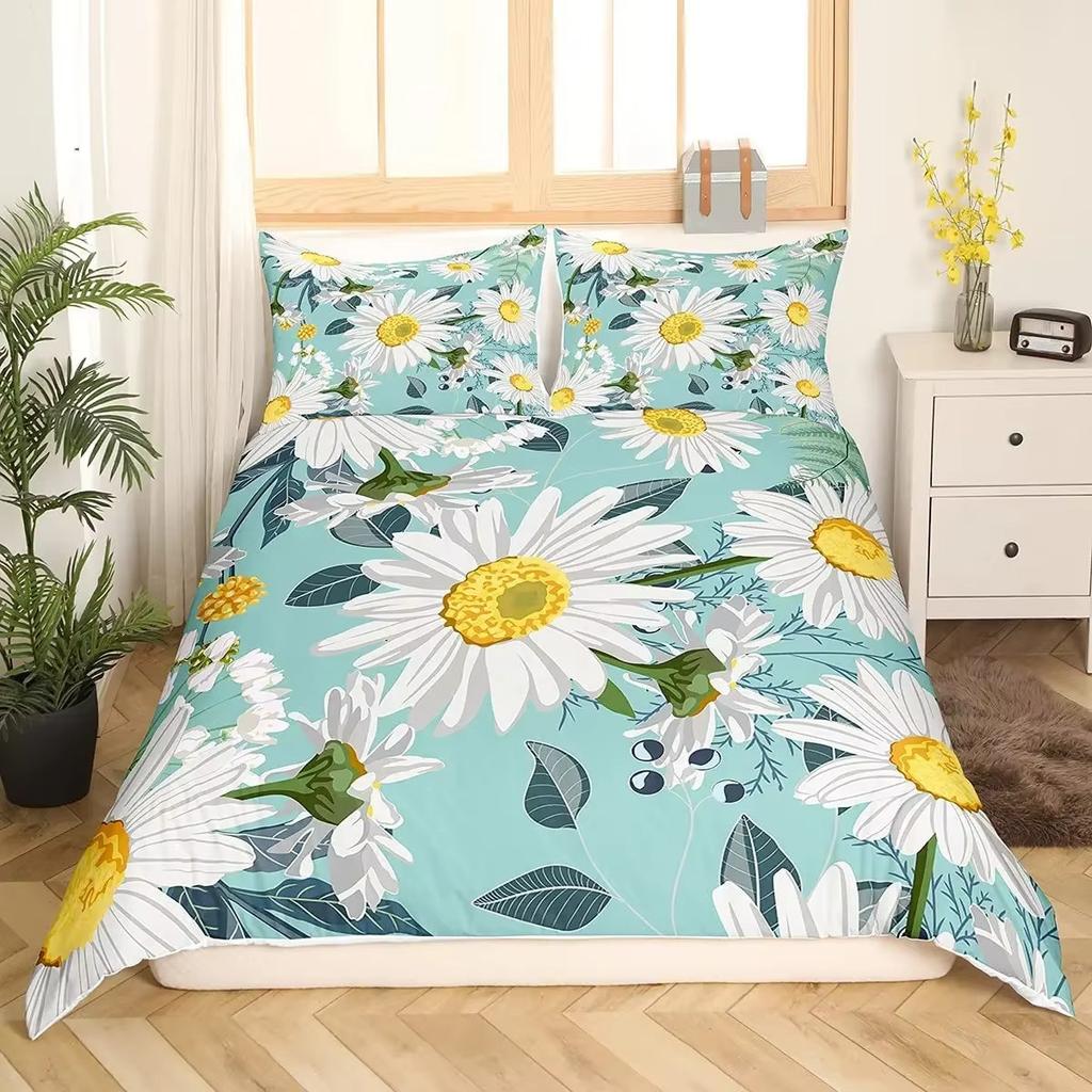 Daisy Down Comforter Set Bedding Set 3-piece Comforter Cover Set