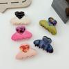 Elegant Korean Style Retro Heart Acetate Claw Clip for Hair