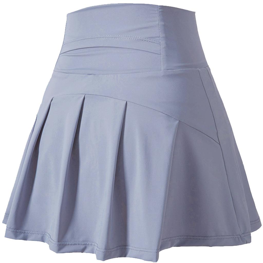 Lulu Same Tennis Skirt Yoga Sports Skirt Quick-Drying Breathable Casual Anti-Light Pleated Shorts Anti-Light
