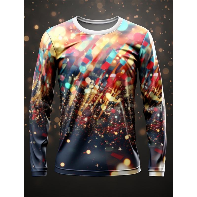 Fashion Pattern T-Shirt For Men Funny Animal 3D Printed T Shirts Casual Harajuku Loose Tees O-Neck Tops Long Sleeves Clothing