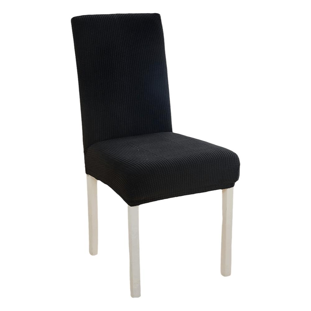 High Elastic Seat Cover Plain Color Stool Cover Dining Chair Cover Wedding Banquet