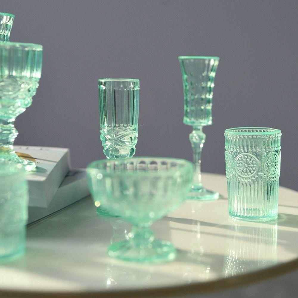 Scene Model Miniature Wine Glass 1/6 Scale Doll Kitchenware Toy Dollhouse Water Cup Playing House