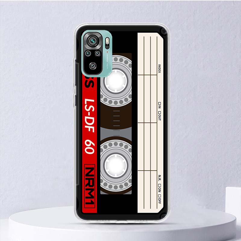 Vintage Magnetic Old Tape Cassette Soft Case For Xiaomi Redmi Note 14 13 12S 11S 10S 12 Pro Plus Phone Cover 11 10 11E 11T Note1