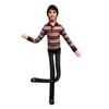 Poseable Plush Toy with Flexible Wire Skeleton for Creative Styling