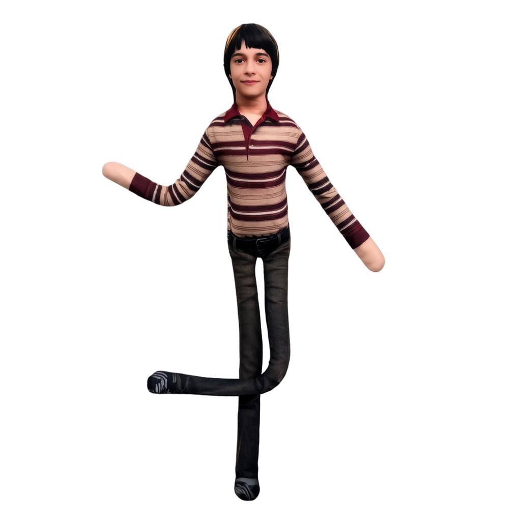 Poseable Plush Toy with Flexible Wire Skeleton for Creative Styling