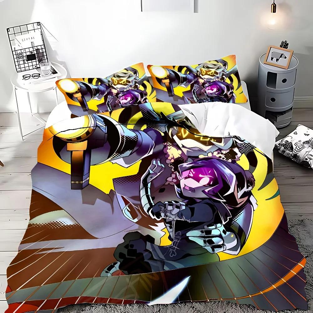 Exquisites 3D M-Murder Drones Bettwäscheset Bettbezug Kissenbezug Schlafzimmerdekoration Vollgröße Jugend Kinder Mädchen Jungen Geburtstagsgeschenk