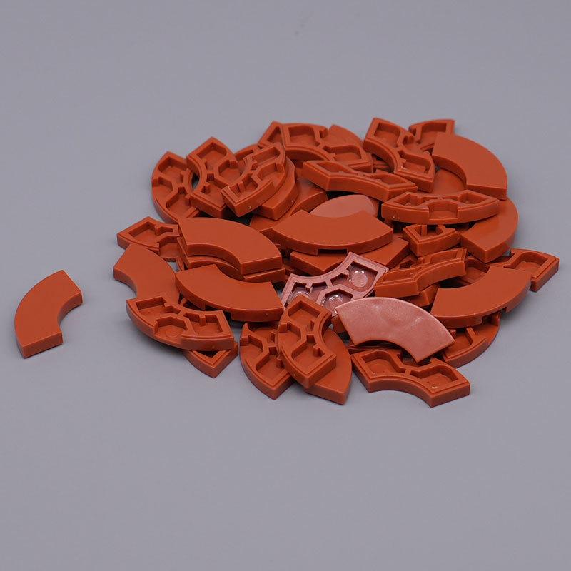 Curved Light Panel Building Blocks with Particle-Filled Ball - 100g, Compatible with 27925 Parts