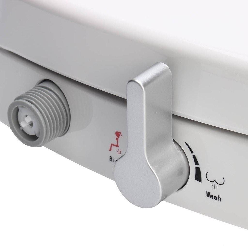Household Soft Ciosing D/V/O Type Toilet Bidet Seat with Dual Nozzles Non-Electric Toilet Bidet Seat