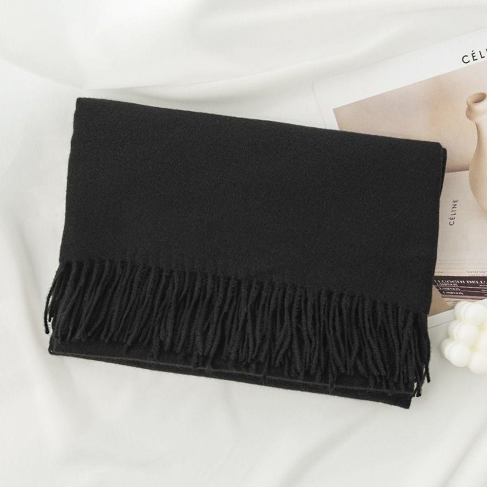 All-Match Long Scarf Tassel Headkerchief Fashion Hijab  for Men Women