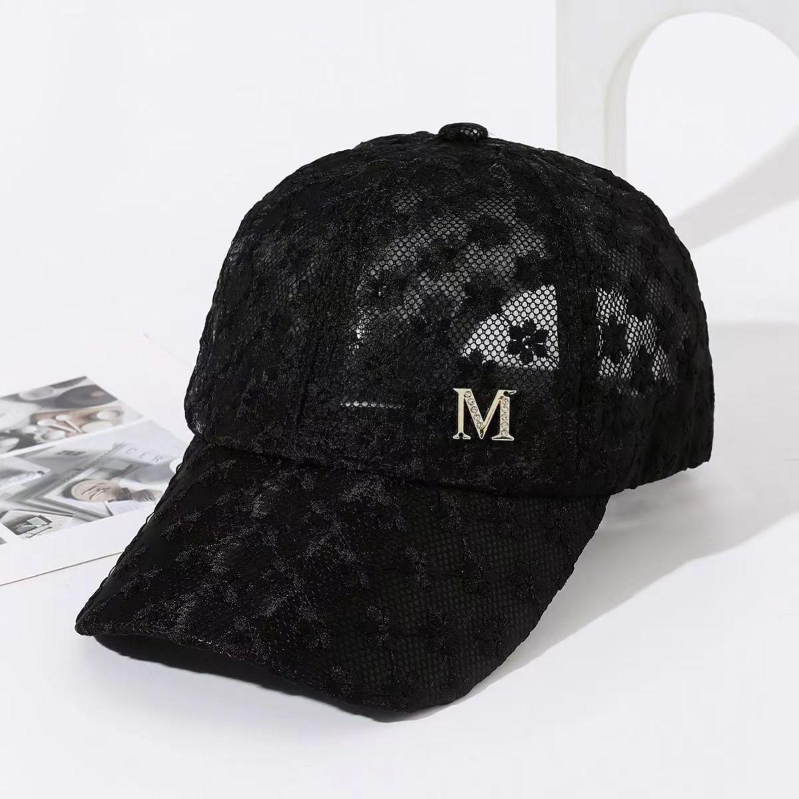 

Женская летняя модная универсальная кепка с козырьком One Size чёрный