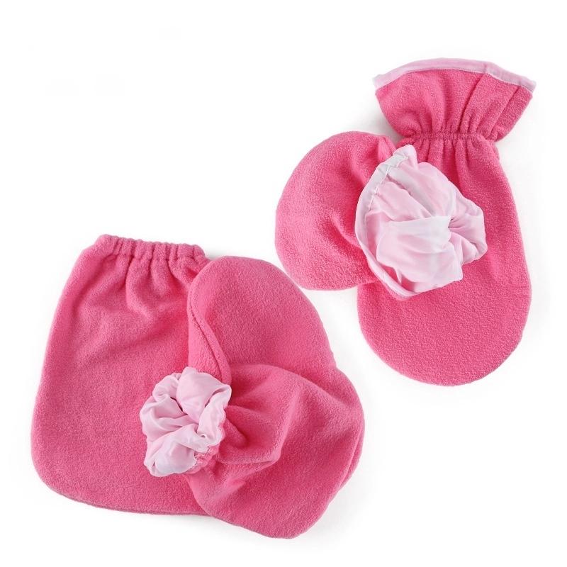 1 Pair Flannel Insulation Care Gloves Elastic Opening Nail Protection Hand Therapy Paraffin Wax Mitts Reusable Warmers For Women