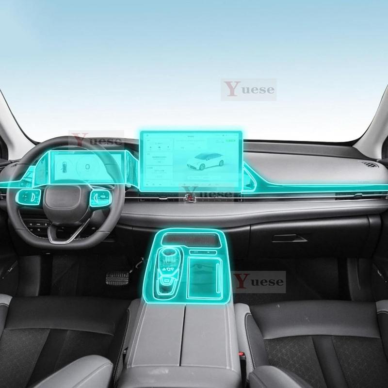 For Aion S Plus - Car Interior Center Console Transparent TPU Protective Film Anti-scratch Sticker