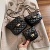 Internet Celebrity Small Bag Women 2025 Popular New Trendy Korean Version Shoulder Versatile Messenger Ins Fashion Diamond Chain Bag