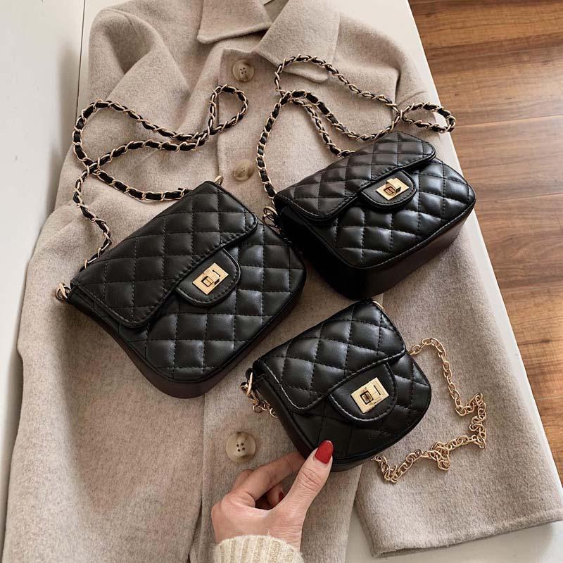 Internet Celebrity Small Bag Women 2025 Popular New Trendy Korean Version Shoulder Versatile Messenger Ins Fashion Diamond Chain Bag